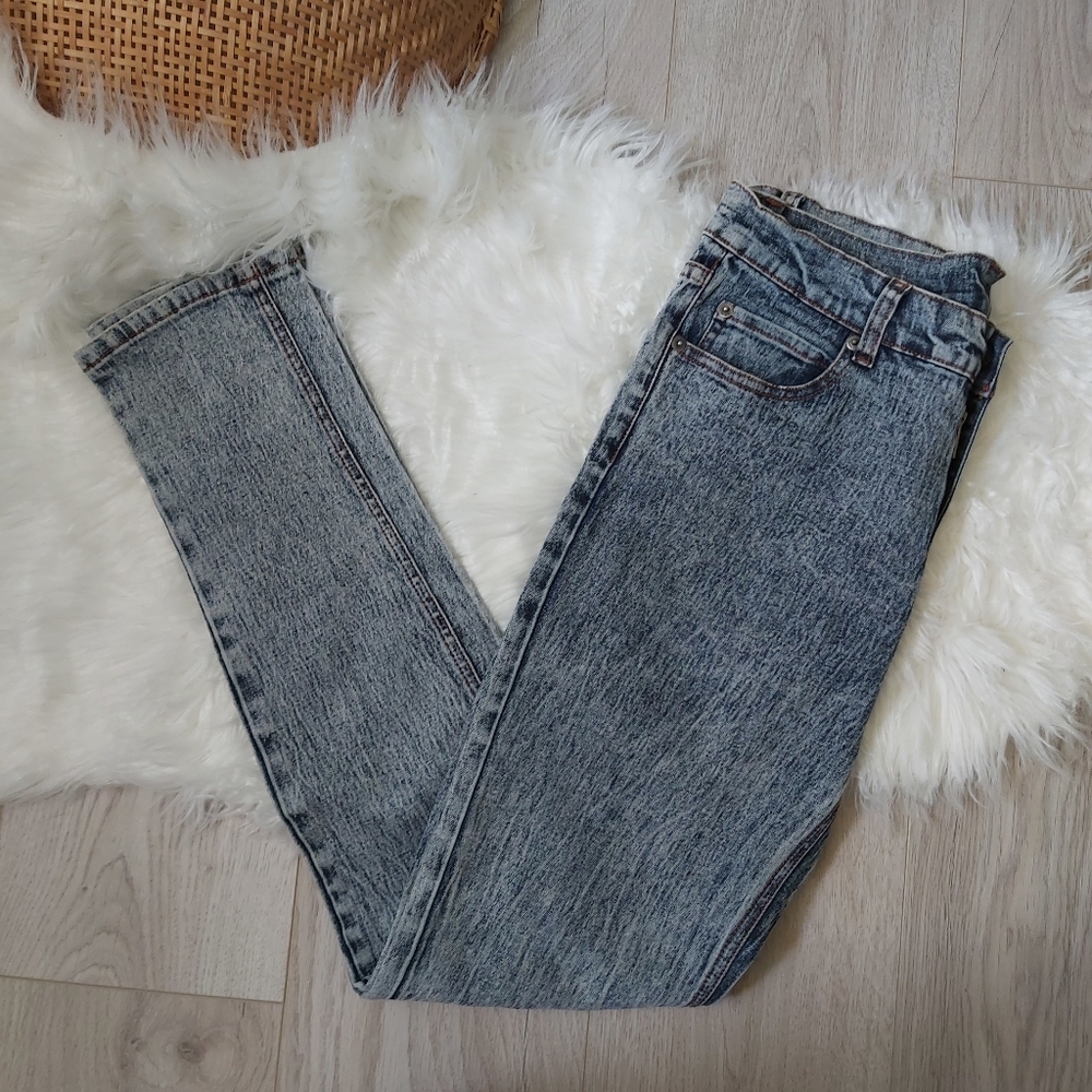 Cheap Mondays Acid Wash 80s style jeans
